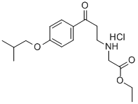 CAS#: 64875-82-7, N-(3-(4-(2-Methylpropoxy)Phenyl)-3-Oxopropyl)Glycine Ethyl Ester Hydrochloride