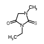 CAS#: 64895-98-3， 3-Ethyl-1-methyl-2-thioxo-4-imidazolidinone