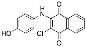 structure of CAS# 64897-00-3, 2-Chloro-3-(4-Hydroxyanilino)-1,4-Naphthoquinone;2-Chloro-3-[(4-Hydroxyphenyl)Amino]-1,4-Naphthoquinone;1,4-Naphthalenedione, 2-Chloro-3-((4-Hydroxyphenyl)Amino)-;Nsc92080