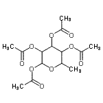 structure of CAS# 64913-16-2, 1,2,3,4-Tetra-O-acetyl-6-deoxyhexopyranose;1,2,3,4-TETRA-O-ACETYL-A-L-FUCOPYRANOSE;1,2,3,4-Tetra-O-acetyl-L-fucopyranose;NSC119108