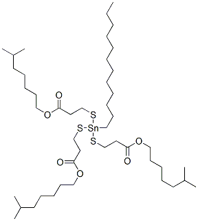 CAS#: 64926-50-7， Triisooctyl 3,3',3''-[(Dodecylstannylidyne)Tris(Thio)]Tripropionate