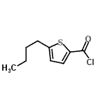 CAS 登录号：64964-19-8， 5-丁基-2-噻吩甲酰氯