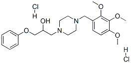 CAS#: 64966-24-1， 1-Phenoxy-3-[4-[(2,3,4-Trimethoxyphenyl)Methyl]Piperazin-1-Yl]Propan-2 -Ol Dihydrochloride