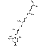 CAS#: 650-69-1， (2E,4E,6E,8E,10E,12E,14E,16E)-17-[(4R)-4-Hydroxy-2,6,6-Trimethyl-1-Cyclohexen-1-Yl]-2,6,11,15-Tetramethyl-2,4,6,8,10,12,14,16-Heptadecaoctaenal