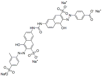 CAS 登录号：65072-27-7， 4-[[1-羟基-6-[[[[5-羟基-6-[(2-甲基-4-磺酸基苯基)偶氮]-7-磺酸基-2-萘基]氨基]羰基]氨基]-3-磺酸基-2-萘基]偶氮]苯甲酸四钠