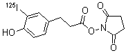 CAS#: 65114-37-6， 1-[3-[4-Hydroxy-3-(Iodo-125I)Phenyl]-1-Oxopropoxy]-2,5-Pyrrolidinedione