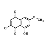 CAS#: 65120-69-6， 2-Chloro-8-hydroxy-6-methoxy-1,4-naphthoquinone