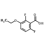 structure of CAS# 651734-62-2, 3-ethoxy-2,6-difluoro-benzoic acid