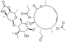 CAS#: 65178-01-0， 9,4''-Diacetyl-4''-depropionylmidecamycin