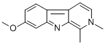structure of CAS# 6519-18-2, 2-Methylharmine;7-Methoxy-1,2-Dimethyl-Pyrido[3,4-B]Indole;7-Methoxy-1,2-Dimethyl-$B-Carboline;St5443743