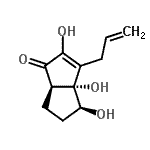CAS#: 652133-04-5， (3aR,4S,6aR)-3-Allyl-2,3a,4-trihydroxy-4,5,6,6a-tetrahydro-1(3aH)-pentalenone