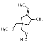 CAS#: 652154-92-2， (3E)-3-Ethylidene-1,1-bis(methoxymethyl)-4-methylcyclopentane