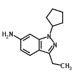 CAS#: 652158-88-8， 1-Cyclopentyl-3-ethyl-1H-indazol-6-amine