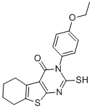 CAS#: 65234-03-9， 3-(4-Ethoxy-Phenyl)-2-Mercapto-5,6,7,8-Tetrahydro-3H-Benzo[4,5]Thieno[2,3-d]Pyrimidin-4-One