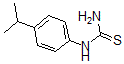 结构式 CAS# 65259-91-8, N-[4-(1-甲基乙基)苯基]-硫脲