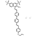 CAS 登录号：6528-39-8， 二钠3-氨基-4-({4'-[(4-乙氧基苯基)偶氮]-4-联苯基}偶氮)-2,7-萘二磺酸酯