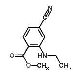 CAS#: 652997-54-1， Methyl 4-cyano-2-(ethylamino)benzoate
