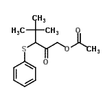 CAS#: 65302-94-5， 4,4-Dimethyl-2-oxo-3-(phenylsulfanyl)pentyl acetate