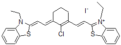 CAS#: 65303-15-3， 2-[2-[2-Chloro-3-[2-(3-Ethyl-2(3H)-Benzothiazolylidene)Ethylidene]-1-Cyclohexen-1-Yl]Ethenyl]-3-Ethyl-Benzothiazolium Iodide (1:1)