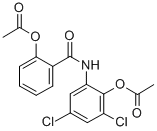 CAS 登录号:65372-85-2, 2-(乙酰氧基)-N-(2-(乙酰氧基)-3,5-二氯苯基)-苯甲酰胺