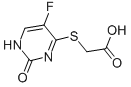 structure of CAS# 654-92-2, 5-Fluoro-4-(Carboxymethylthio)Uracil;5-FLUORO-4-(CARBOXYMETHYLTHIO)URACIL 97%;5-FLUORO-4-(CARBOXYMETHYLTHIO)URACIL