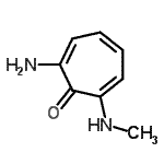 CAS#: 65425-76-5， 2-Amino-7-(methylamino)-2,4,6-cycloheptatrien-1-one