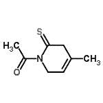 CAS 登录号：6545-84-2， 1-(4-甲基-2-硫代-3,6-二氢-1(2H)-吡啶基)乙酮