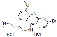 CAS#: 6546-56-1， N4-(3-Bromo-5-Methoxy-9-Acridinyl)-N1,N1-Dimethyl-1,4-Butanediamine Hydrochloride