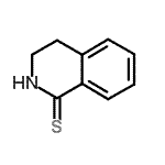 structure of CAS# 6552-60-9, 3,4-Dihydro-1(2H)-Isoquinolinethione;2,3,4-trihydroisoquinoline-1-thione;3,4-Dihydro-1(2H)-isoquinolinethione;3,4-Dihydro-1(2H)-isoquinolinethione #
