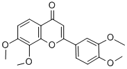 structure of CAS# 65548-55-2, 3',4',7,8-Tetramethoxyflavone;2-(3,4-Dimethoxyphenyl)-7,8-Dimethoxy-Chromen-4-One;2-(3,4-Dimethoxyphenyl)-7,8-Dimethoxy-4-Chromenone;2-(3,4-Dimethoxyphenyl)-7,8-Dimethoxy-Chromone
