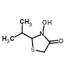 CAS#: 65655-87-0， 3-Hydroxy-2-isopropyl-1,3-thiazolidin-4-one