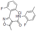 CAS#: 6574-83-0， 3-(2-Chloro-6-fluoro-phenyl)-N-(2-fluoro-5-methyl-phenyl)-5-methyl-oxazole-4-carboxamide