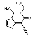 CAS#: 657411-11-5， Ethyl (2E)-cyano(3-ethyl-1,3-thiazol-2(3H)-ylidene)acetate