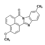 CAS#: 65777-18-6， 3-Methoxy-10-methyl-7H-benzimidazo[2,1-a]benzo[de]isoquinolin-7-one