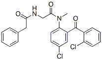 CAS#: 65808-73-3， N-[4-Chloro-2-(2-Chlorobenzoyl)Phenyl]-N-Methyl-2-[(2-Phenylacetyl)Amino]Acetamide