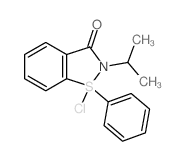 CAS#: 65838-74-6， 1-Chloro-1-phenyl-2-propan-2-yl-1,2-benzothiazol-3-one
