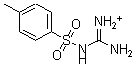 structure of CAS# 6584-12-9, N-[Amino(imino)methyl]-4-methylbenzenesulfonamide;Diaminomethylene-(4-Methylphenyl)Sulfonyl-Ammonium;Diaminomethylene-(4-Methylphenyl)Sulfonylammonium;Diaminomethylidene-(4-Methylphenyl)Sulfonyl-Azanium