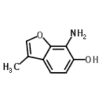 CAS#: 65874-33-1， 7-Amino-3-methyl-1-benzofuran-6-ol