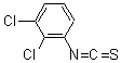 structure of CAS# 6590-97-2, 1,2-Dichloro-3-Isothiocyanato-Benzene;1,2-Dichloro-3-Isothiocyanato-Benzene;Sb 01755;Zinc00164795