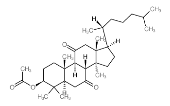 CAS#: 6593-12-0， 3beta-(Acetyloxy)-5alpha-Lanostane-7,11-Dione
