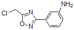 结构式 CAS# 6595-79-5, 3-[5-(氯甲基)-1,2,4-恶二唑-3-基]-苯胺