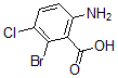 CAS 登录号：65971-76-8， 6-氨基-2-溴-3-氯-苯甲酸