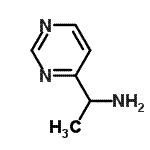 structure of CAS# 65971-81-5, 1-(4-Pyrimidinyl)ethanamine;(1-pyrimidin-4-ylethyl)amine;1-(pyrimidin-4-yl)ethanamine