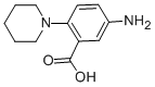structure of CAS# 65989-46-0, 5-Amino-2-Piperidin-1-Yl-Benzoic Acid;5-Amino-2-(1-Piperidyl)Benzoate;5-Amino-2-Piperidino-Benzoate;5-Amino-2-Piperidin-1-Yl-Benzoate