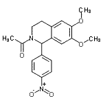 CAS#: 66040-42-4， 1-[6,7-Dimethoxy-1-(4-nitrophenyl)-3,4-dihydro-2(1H)-isoquinolinyl]ethanone