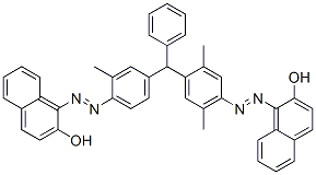 CAS#: 66085-70-9， 1-[[4-[[4-[(2-Hydroxy-1-Naphthyl)Azo]-2,5-Dimethylphenyl]Phenylmethyl]-2-Methylphenyl]Azo]-2-Naphthol