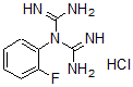 结构式 CAS# 66088-51-5, 1-(2-氟苯基)双胍盐酸盐