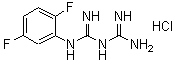 结构式 CAS# 66088-53-7, 1-(2,5-二氟苯基)双胍盐酸盐