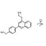 CAS#: 66142-19-6， 4-Ethoxy-2-(4-methoxyphenyl)chromenium hexafluorophosphate
