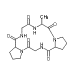 CAS#: 66143-40-6， Cyclo(alanylprolylglycylprolylglycyl)
